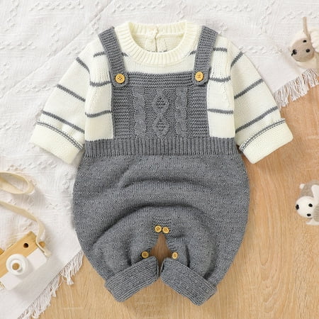 Hunpta Jumpsuit Knitted Cotton Sleeve Striped Boys Romper Outfits Baby Girls Long Sweater Clothes Infant Boys Romper&Jumpsuit
Hunpta Jumpsuit Knitted Cotton Sleeve Striped Boys Romper Outfits Baby Girls Long Sweater Clothes Infant Boys Romper&Jumpsuit