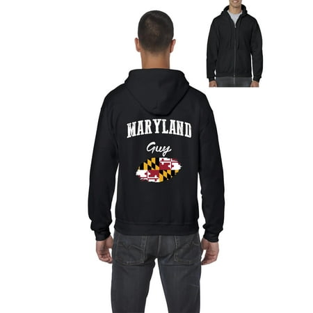 Maryland Guy Men Full-Zip Hooded Sweatshirt
