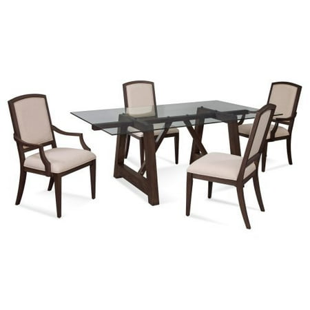 Bassett Mirror 5 Piece Marlette Dining Table Set with Arm Chairs