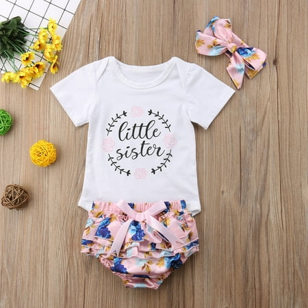 Zukuco 3PCS Newborn Infant Baby Girl Outfits Short Sleeve Romper Jumpsuit Bodysuit Pants Clothes Set 6-12 Months
Zukuco 3PCS Newborn Infant Baby Girl Outfits Short Sleeve Romper Jumpsuit Bodysuit Pants Clothes Set 6-12 Months
