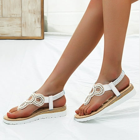 〖Yilirongyumm〗 White 37 Sandals Women Wedges Sandals With Diamond Women s Jewelry Style Beads And Spring Fashion Summer Bohemian Women s Sandals
〖Yilirongyumm〗 White 37 Sandals Women Wedges Sandals With Diamond Women s Jewelry Style Beads And Spring Fashion Summer Bohemian Women s Sandals