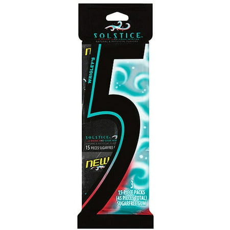 Wrigley's 5 Solistice Gum, 3 pk