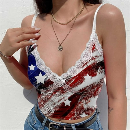 FREE SHIPPING-camisole Independence Day Women Sleeveless Vest Camis Printed Lace Patchwork Tank Tops nightgowns for women lingerie valentines day birthday gifts Blue
FREE SHIPPING-camisole Independence Day Women Sleeveless Vest Camis Printed Lace Patchwork Tank Tops nightgowns for women lingerie valentines day birthday gifts Blue