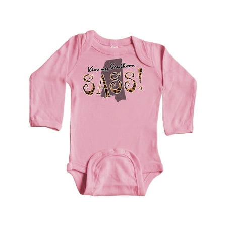 Inktastic Mississippi Kiss my Southern Sass! in Leopard Print Gift Baby Girl Long Sleeve Bodysuit
Inktastic Mississippi Kiss my Southern Sass! in Leopard Print Gift Baby Girl Long Sleeve Bodysuit