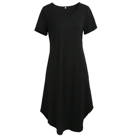 WBQ Womens Long Nightgown Long Loungewear Short Sleeve V Neck Nightshirt Sleepwear Full Length Sleepshirt with Pockets S-3XL
WBQ Womens Long Nightgown Long Loungewear Short Sleeve V Neck Nightshirt Sleepwear Full Length Sleepshirt with Pockets S-3XL