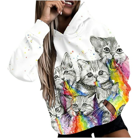 Ichuanyi Womens Fall Tops Clearance Women s Vintage Funny Long Sleeve O-Neck Shift Printed Sweatshirt
Ichuanyi Womens Fall Tops Clearance Women s Vintage Funny Long Sleeve O-Neck Shift Printed Sweatshirt