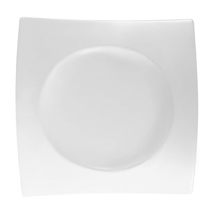 Fashion Bridge Bridge Plate 10 X 9-3/4 X 1-3/4 Porcelain Super White 3 packs
