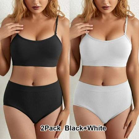 LilyLLL Womens Padded Bra Panties Underwear Briefs Camisole Crop Tops Daily Lingerie Set
LilyLLL Womens Padded Bra Panties Underwear Briefs Camisole Crop Tops Daily Lingerie Set