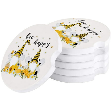ZHANZZK Summer Cute Gnome Bee and Fresh White Daisy Set of 2 Car Coaster for Drinks Absorbent Ceramic Stone Coasters Cup Mat with Cork Base for Home Kitchen Room Coffee Table Bar Decor
ZHANZZK Summer Cute Gnome Bee and Fresh White Daisy Set of 2 Car Coaster for Drinks Absorbent Ceramic Stone Coasters Cup Mat with Cork Base for Home Kitchen Room Coffee Table Bar Decor
