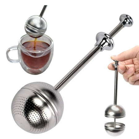 Push Handle Tea Infuser Stainless Steel Tea Ball Strainer Loose Leaf Spices Seasonings Filter
Push Handle Tea Infuser Stainless Steel Tea Ball Strainer Loose Leaf Spices Seasonings Filter