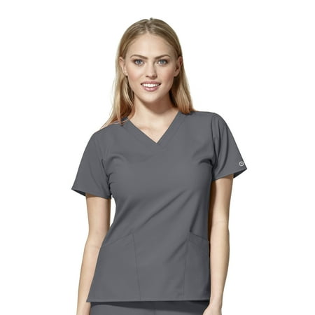 WonderWink W123 6255-Women s Basic V-Neck Scrub Top