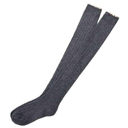 Women Thigh High Socks Fashion Casual Lace Trim Soft Cozy Knitted Winter Foot Leg Warmer Over Knee Long Stockings for Daily Wear
Women Thigh High Socks Fashion Casual Lace Trim Soft Cozy Knitted Winter Foot Leg Warmer Over Knee Long Stockings for Daily Wear
