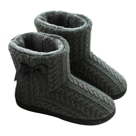 NICEXMAS 1 Pair Winter Warm Boots Dark Grey Flat Bottom Boots Thick Sole Boots for Female
NICEXMAS 1 Pair Winter Warm Boots Dark Grey Flat Bottom Boots Thick Sole Boots for Female
