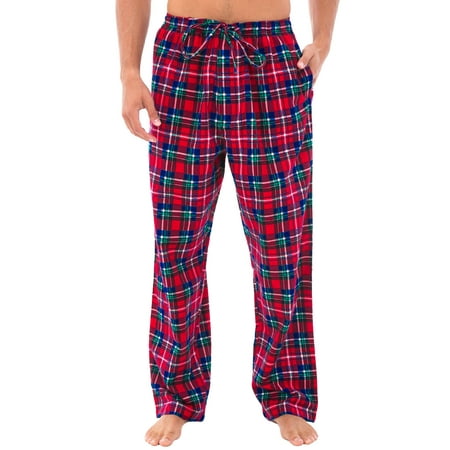 Alexander Del Rossa Mens Pajama pants Blue Red Green Plaid Small