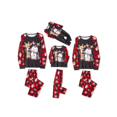 Peyakidsaa Christmas Pajamas for Family Pjs Matching Sets Long Sleeve Christmas Cartoon Elk Print Outfit
Peyakidsaa Christmas Pajamas for Family Pjs Matching Sets Long Sleeve Christmas Cartoon Elk Print Outfit