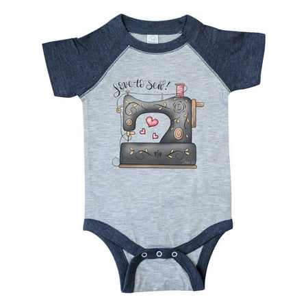 

Inktastic Love to Sew Sewing Machine Gift Baby Boy Bodysuit