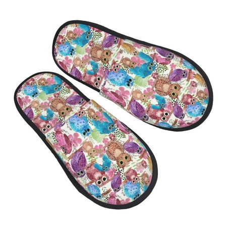 Bingfone Watercolor Owl House Slippers for Women Men with Soft Rubber Sole Slip On for Indoor/Outdoor-Medium
Bingfone Watercolor Owl House Slippers for Women Men with Soft Rubber Sole Slip On for Indoor/Outdoor-Medium