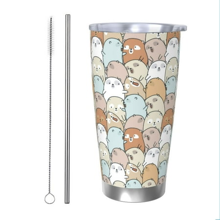 Bingfone Lovely Bear for 20 Oz Stainless Steel Travel Mug Double Wall Water Coffee Cup for Home Office Outdoor Works Great for Ice Drinks and Hot Beverage-Straw Two-piece Set
Bingfone Lovely Bear for 20 Oz Stainless Steel Travel Mug Double Wall Water Coffee Cup for Home Office Outdoor Works Great for Ice Drinks and Hot Beverage-Straw Two-piece Set