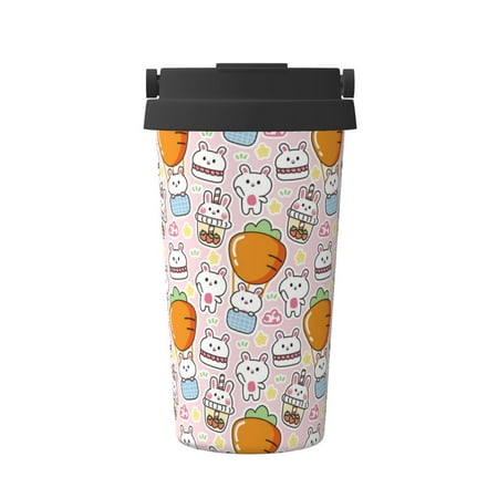 Tebeau Cartoon Cute Rabbit Print Travel Coffee Mug Insulated Coffee Cup with Leakproof Lid Coffee Tumbler Reusable Coffee Cups with Seal Lid
Tebeau Cartoon Cute Rabbit Print Travel Coffee Mug Insulated Coffee Cup with Leakproof Lid Coffee Tumbler Reusable Coffee Cups with Seal Lid