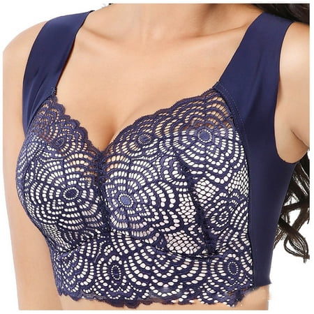 Bras for Women SHOPESSA Lace Plus Size Bra No Steel Ring Push up Underwear Vest-Style Sleep Bra on Clearance Great Gift for Less
Bras for Women SHOPESSA Lace Plus Size Bra No Steel Ring Push up Underwear Vest-Style Sleep Bra on Clearance Great Gift for Less