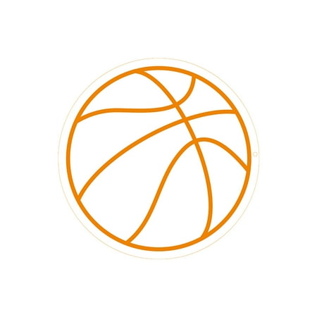 Toyella Blue Ball Neon Shape Bedroom Personality Creative Basketball 40CM AU