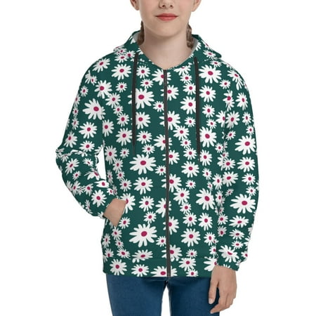 Hoodies for Teen Girls Boys Daisies Flowers Pine Green Long Sleeve Youth Kids Essentials Zip Up Hoodie Lghtweight Fashion Hoodies & Sweatshirts Jacket Fall Winter Outfits Tops
Hoodies for Teen Girls Boys Daisies Flowers Pine Green Long Sleeve Youth Kids Essentials Zip Up Hoodie Lghtweight Fashion Hoodies & Sweatshirts Jacket Fall Winter Outfits Tops