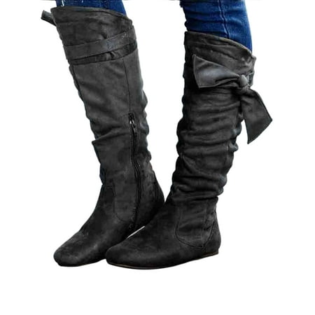 Eloshman Womens Comfort Bike Flat Boot Outdoor Riding Winter Shoes Non Slip Pull On Slouchy Mid Calf Boots Black 4.5
Eloshman Womens Comfort Bike Flat Boot Outdoor Riding Winter Shoes Non Slip Pull On Slouchy Mid Calf Boots Black 4.5