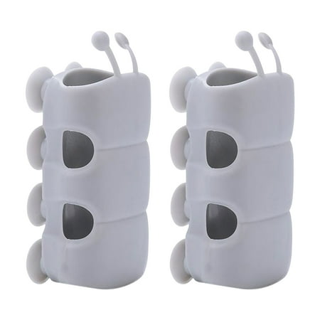 Shower Head Holder Durable Reusable Removable Silicone Portable Wall Mount Shower Holder Bathroom Accessory 2PCS