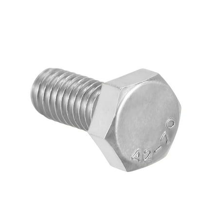 M10 Thread 40mm Hex Screws Bolts 304 Stainless Steel 5 Pack