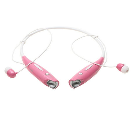 Behind the Neck Bluetooth Headset Speak - Pink
