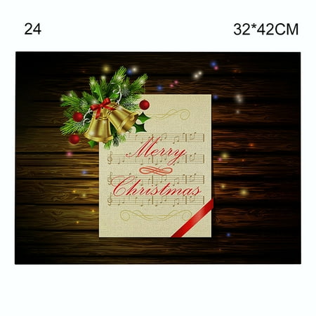 Cotton and Linen Table Mat Christmas Elements Single Side Pattern Heat Resistant Christmas Decor for Kitchen Dining Room 24 32*42cm
Cotton and Linen Table Mat Christmas Elements Single Side Pattern Heat Resistant Christmas Decor for Kitchen Dining Room 24 32*42cm