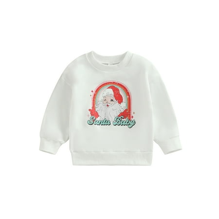 IZhansean Toddler Baby Boys Girls Autumn Christmas Clothes Sweatshirt Santa/Xmas Tree Print Long Sleeve Pullover Tops White Santa 2-3 Years
IZhansean Toddler Baby Boys Girls Autumn Christmas Clothes Sweatshirt Santa/Xmas Tree Print Long Sleeve Pullover Tops White Santa 2-3 Years