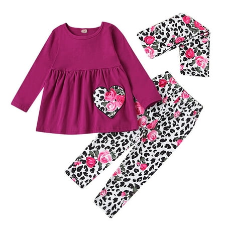 EHTMSAK Newborn Infant Toddler Baby Kids Children Child Girl 3PCS Outfits Long Sleeve Cow Love Print Clothing Set T Shirts and Pants Set with Headband Purple 0-4Y 80
EHTMSAK Newborn Infant Toddler Baby Kids Children Child Girl 3PCS Outfits Long Sleeve Cow Love Print Clothing Set T Shirts and Pants Set with Headband Purple 0-4Y 80