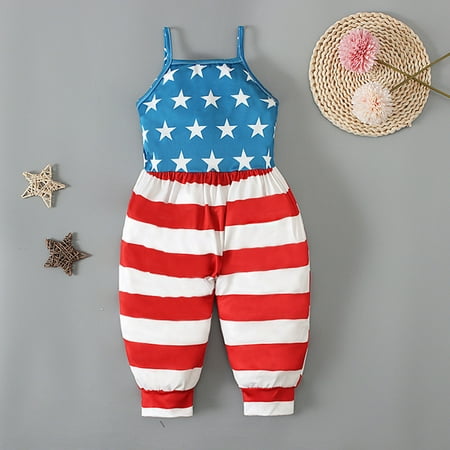 Leutsin Baby Girls Romper Girls Children s Summer Independence Day Romper Sling Sleeveless Backless Short Jumpsuit
Leutsin Baby Girls Romper Girls Children s Summer Independence Day Romper Sling Sleeveless Backless Short Jumpsuit