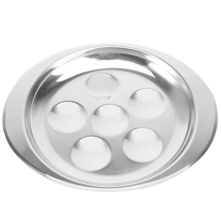 1pc Snail Dish Plate Conch Plate Dinner Barbecue Snail Dish Escargot Dish Silver