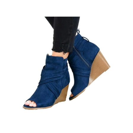 Difumos Ladies Breathable Thick Sole Beach Shoes Durable Peep Toe Work Anti Slip Side Zipper Casual Wedge Sandals
Difumos Ladies Breathable Thick Sole Beach Shoes Durable Peep Toe Work Anti Slip Side Zipper Casual Wedge Sandals