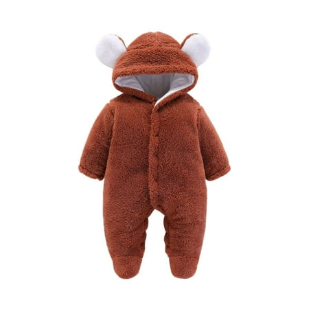 GYRATEDREAM 0-12 Month Infant Baby Boys Girls Footed Fleece Jumpsuit Newborn Winter Hooded Rompers Snowsuit Thick Warm Coat Pajamas Cute Ear Bodysuits Outwear
GYRATEDREAM 0-12 Month Infant Baby Boys Girls Footed Fleece Jumpsuit Newborn Winter Hooded Rompers Snowsuit Thick Warm Coat Pajamas Cute Ear Bodysuits Outwear