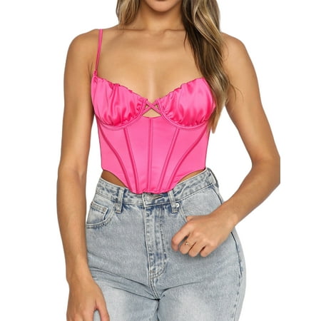 TheFound Women Backless Spaghetti Straps Camisole Lingerie Punk Vintage Bustier Crop Top Corsets Bra Streetwear
TheFound Women Backless Spaghetti Straps Camisole Lingerie Punk Vintage Bustier Crop Top Corsets Bra Streetwear