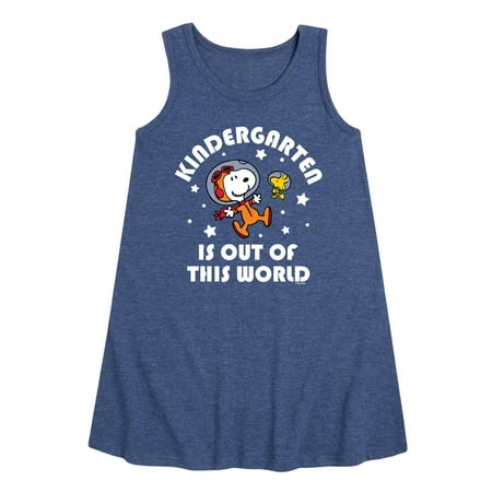 Peanuts - Kindergarten Is Out Of This World - Toddler and Youth Girls A-line Dress
Peanuts - Kindergarten Is Out Of This World - Toddler and Youth Girls A-line Dress