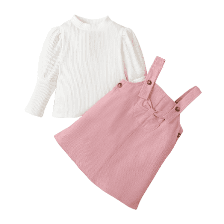 Mikrdoo Toddler Baby Girls Outfits Stand-up Collar Shirt Straps Suspender Skirts 2Pcs Clothes Set White 2-3 Years
Mikrdoo Toddler Baby Girls Outfits Stand-up Collar Shirt Straps Suspender Skirts 2Pcs Clothes Set White 2-3 Years