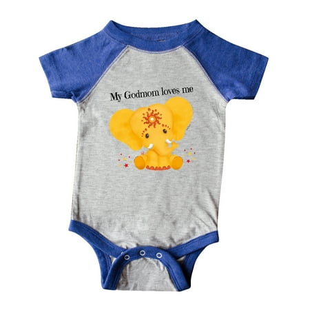 Inktastic Etana My Godmom loves me yellow Elephant Gift Baby Boy or Baby Girl Bodysuit
Inktastic Etana My Godmom loves me yellow Elephant Gift Baby Boy or Baby Girl Bodysuit