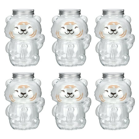6Pcs Plastic Juice Bottles Tiger-shaped Beverage Bottles Cartoon Milk Bottles Transparent Juice Bottles
6Pcs Plastic Juice Bottles Tiger-shaped Beverage Bottles Cartoon Milk Bottles Transparent Juice Bottles