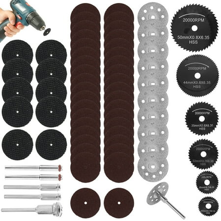 Welpettie 67pcs Cutting Wheel Discs Set HSS Diamond Cutting Tool Universal Cut Off Circular Saw Blades Resin Cut Off Discs Kit Rotary Tool Accessories for Wood Glass Ceramic Tile Porcelain Cutting
Welpettie 67pcs Cutting Wheel Discs Set HSS Diamond Cutting Tool Universal Cut Off Circular Saw Blades Resin Cut Off Discs Kit Rotary Tool Accessories for Wood Glass Ceramic Tile Porcelain Cutting