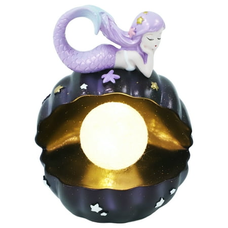 Weijiyouyu Mermaid Art Figurine Pearl in Shell Light Bedside Night Light Aquarium Ornament
Weijiyouyu Mermaid Art Figurine Pearl in Shell Light Bedside Night Light Aquarium Ornament