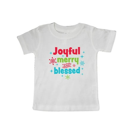 Inktastic Christmas Joyful Merry and Blessed with Snowflakes Gift Baby Boy or Baby Girl T-Shirt
Inktastic Christmas Joyful Merry and Blessed with Snowflakes Gift Baby Boy or Baby Girl T-Shirt