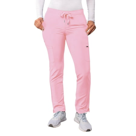 Adar Addition Scrubs For Women - Skinny Leg Cargo Drawstring Scrub Pants