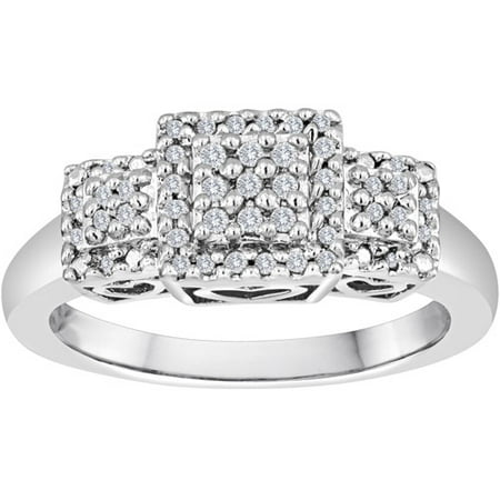 1/6 Carat T.w. Diamond Sterling Silver 3