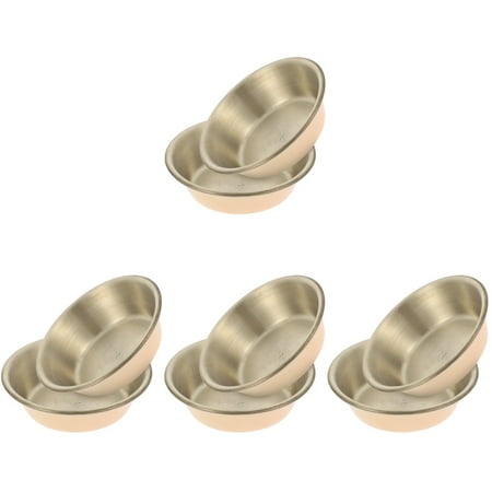 8 Pcs Household Dipping Bowls Stainless Steel Sauce Bowls Condiment Holders Kitchen Seasoning Dishes
