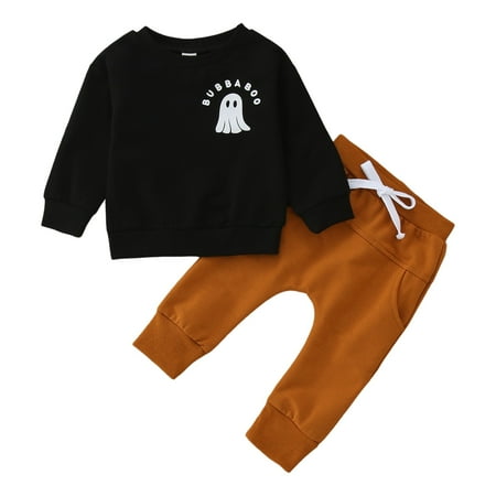 QBGSAY Kids Outfits Sets Toddler Boys Long Sleeve Halloween Prints Tops Solid Color Pants Two Piece Casual Sports Set Casual Outfits For Kids 
QBGSAY Kids Outfits Sets Toddler Boys Long Sleeve Halloween Prints Tops Solid Color Pants Two Piece Casual Sports Set Casual Outfits For Kids