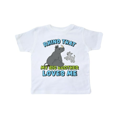 Inktastic Rhino That My Big Brother Loves Me with Cute Rhinos Gift Toddler Boy or Toddler Girl T-Shirt
Inktastic Rhino That My Big Brother Loves Me with Cute Rhinos Gift Toddler Boy or Toddler Girl T-Shirt